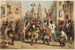 Dia de Reyes: Litografi af den franske kunstner Frederic Mialhe, udført efter ophold på Cuba ml. 1838-1854